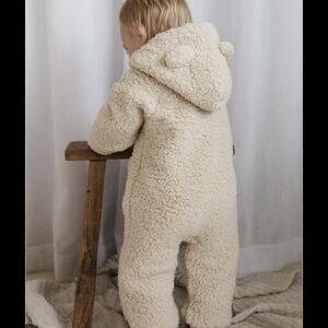 Jamie Kay Lenny Bear Onepiece Winter Suit in Almond